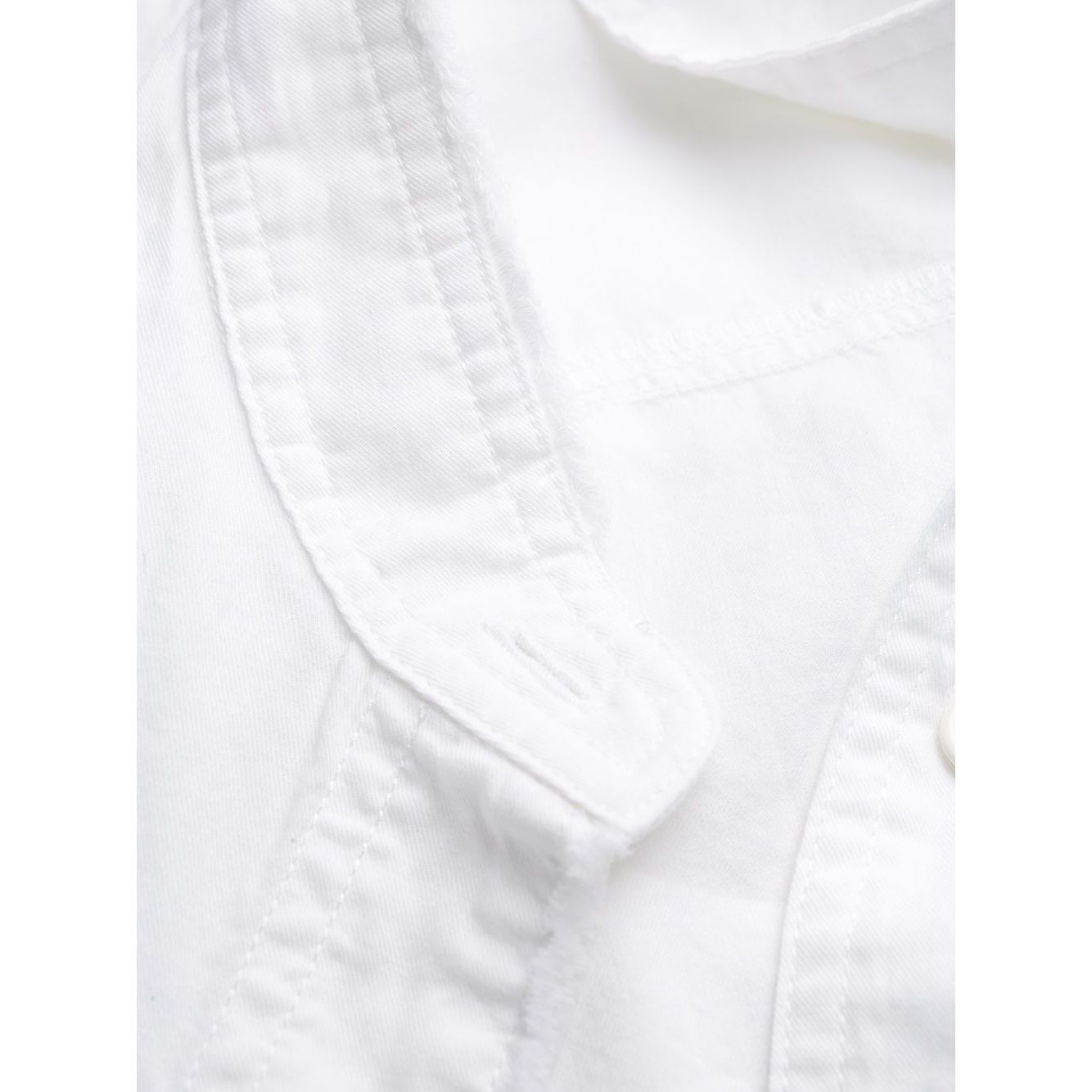 VINCE Marškiniai ilgomis rankovėmis moterims, Balta, Raw edge oversized shirt 3