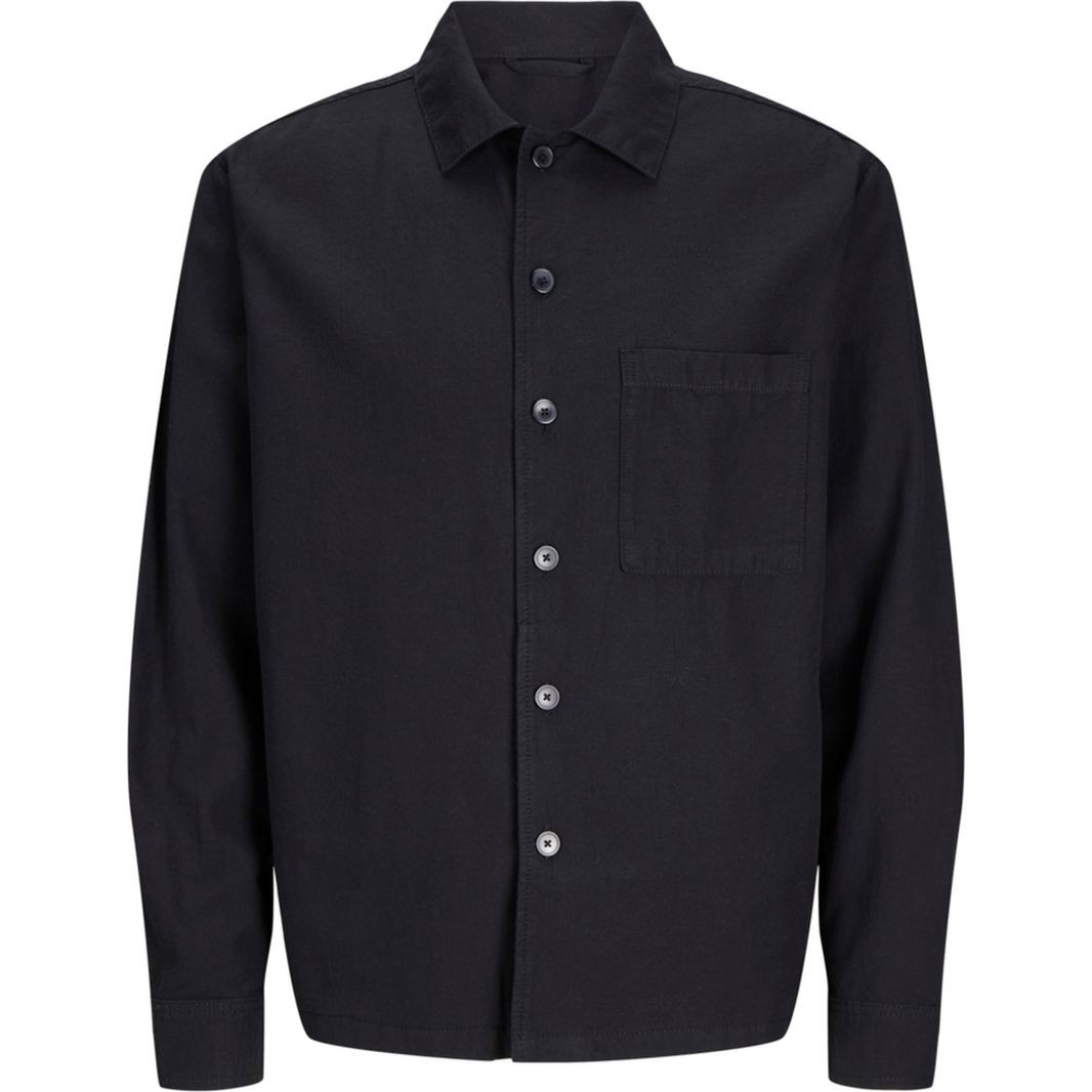 JACK & JONES Lengva striukė vyrams, Juoda, Urban edge overshirt 1
