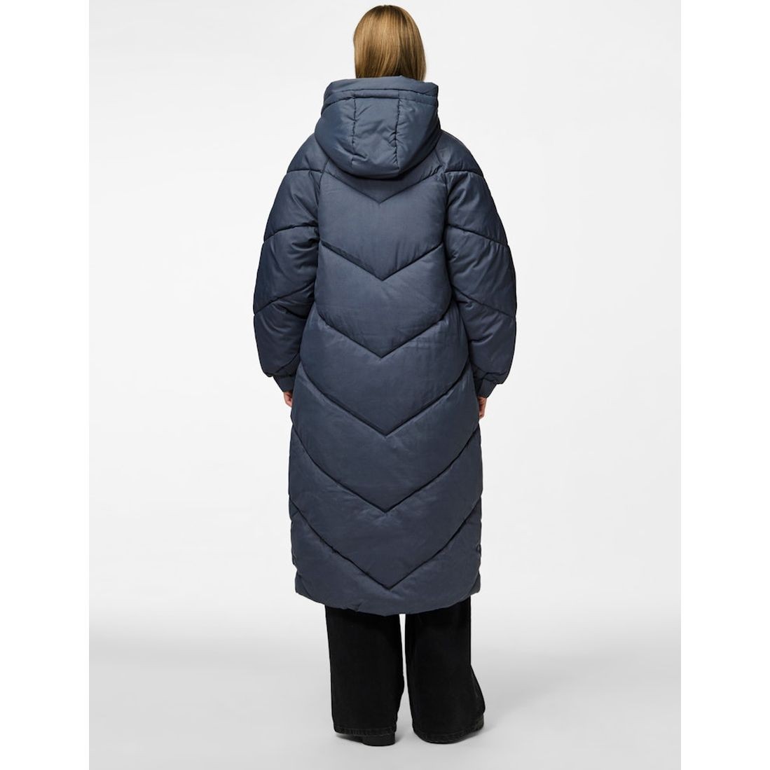 PIECES Pūkinis paltas moterims, Mėlyna, Nocelyn puffer jacket 4