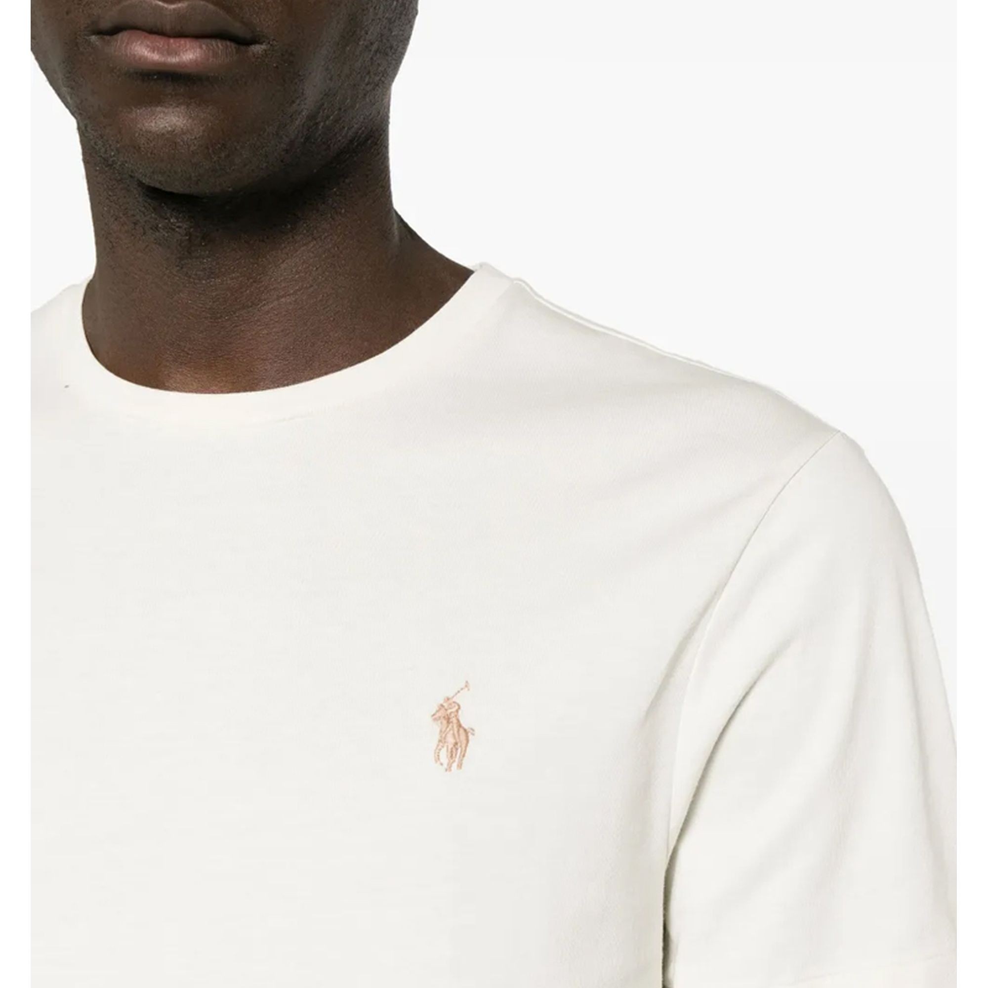 POLO RALPH LAUREN Marškinėliai trump. rankovėmis vyrams, Smėlio, Short sleeve-t-shirt 4