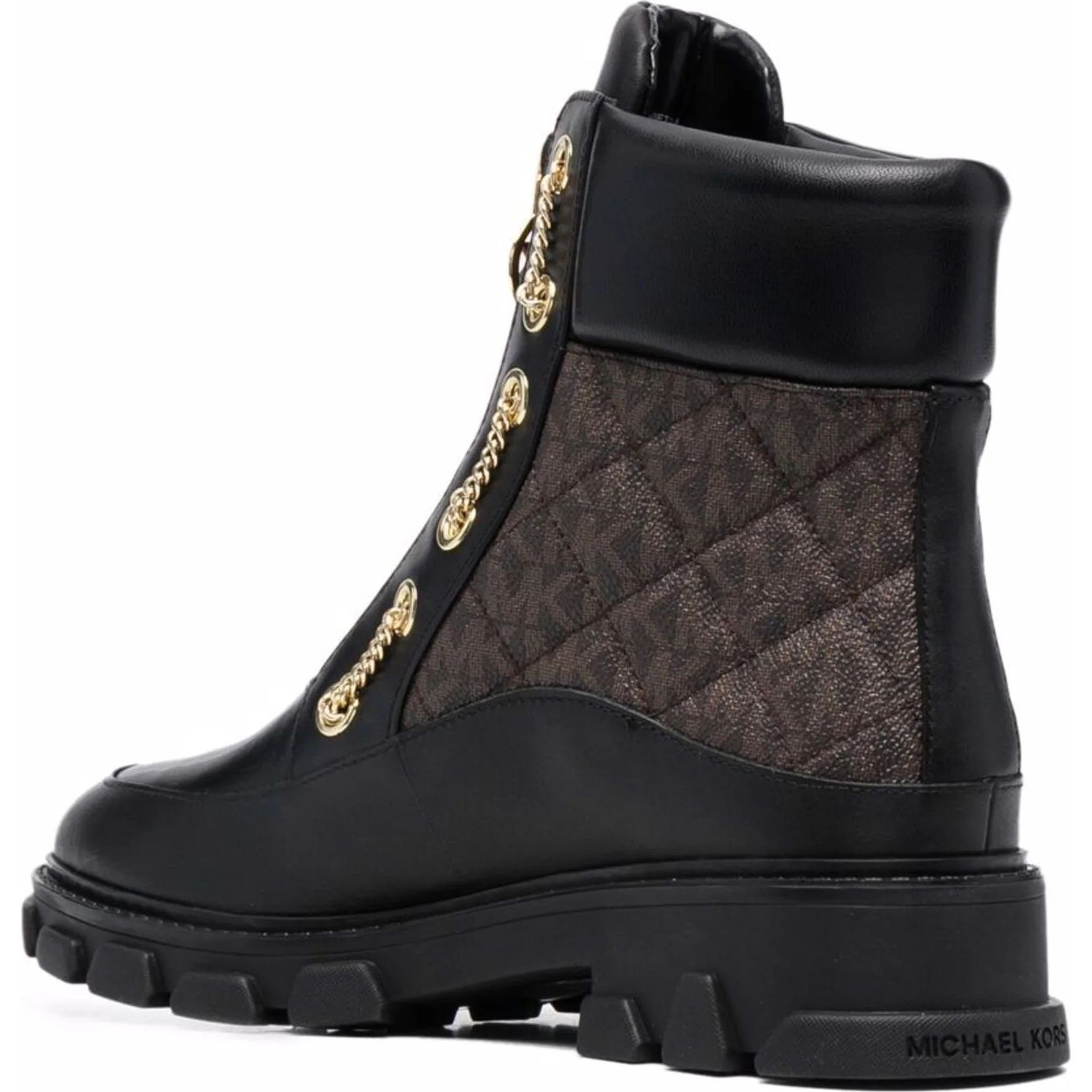 MICHAEL KORS Aulinukai moterims, Juoda, Ridley leather and logo boot 3