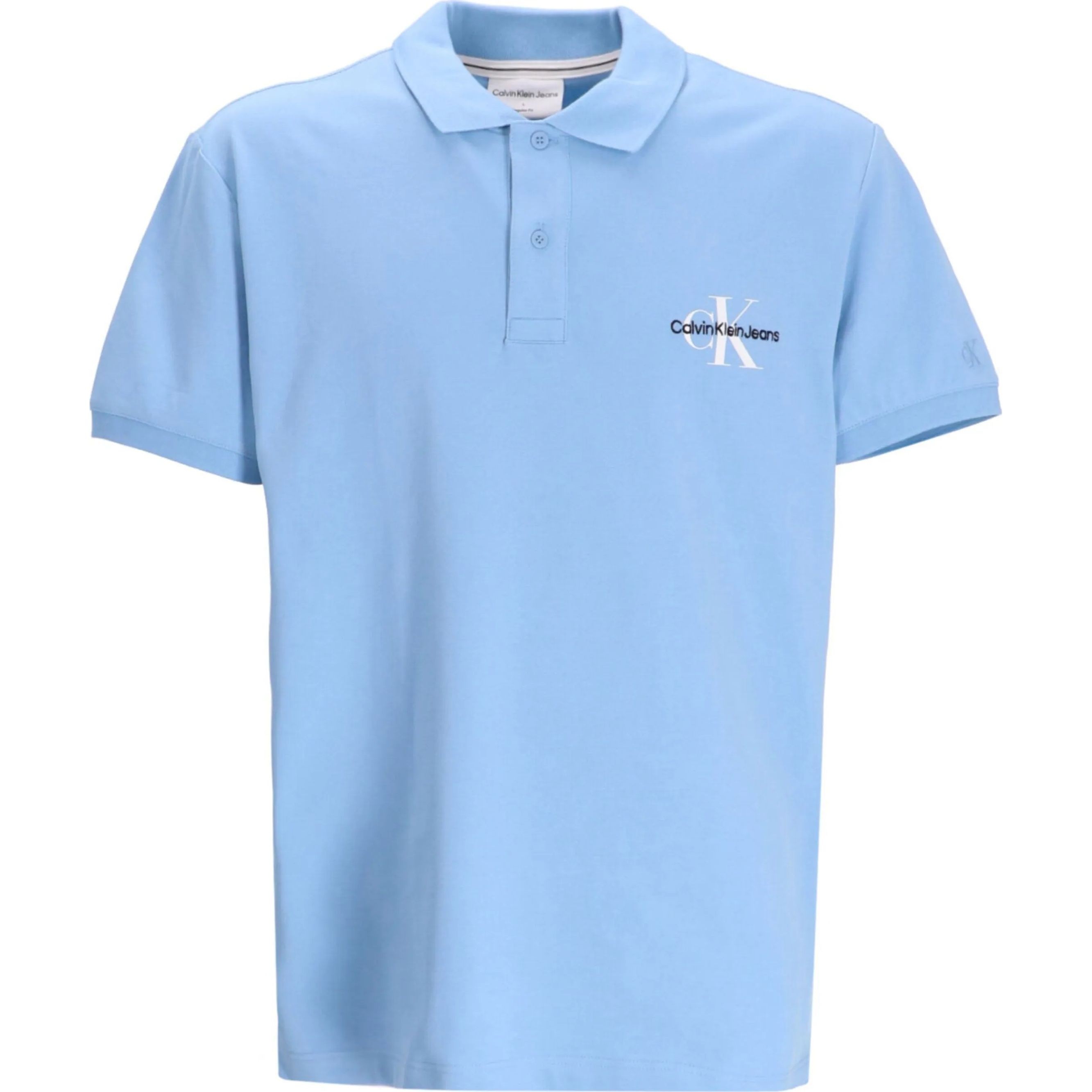 CALVIN KLEIN JEANS Polo marškiniai trumpos rank. vyrams, Mėlyna, S/s polo