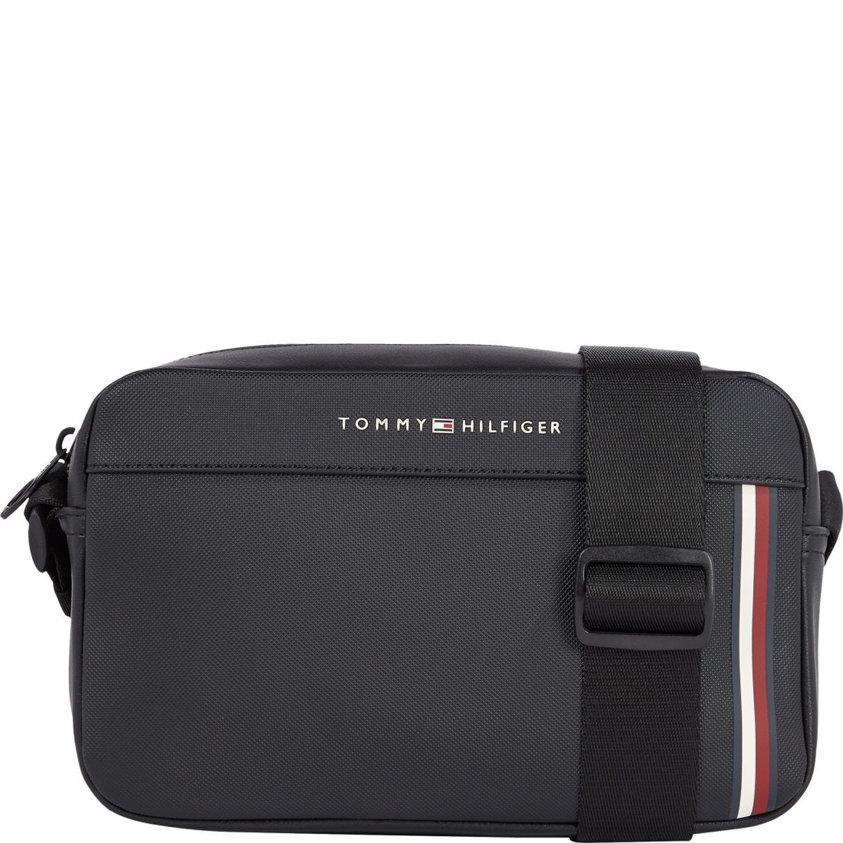 TOMMY HILFIGER Rankinė per petį vyrams, Juoda, Pique reporter 1