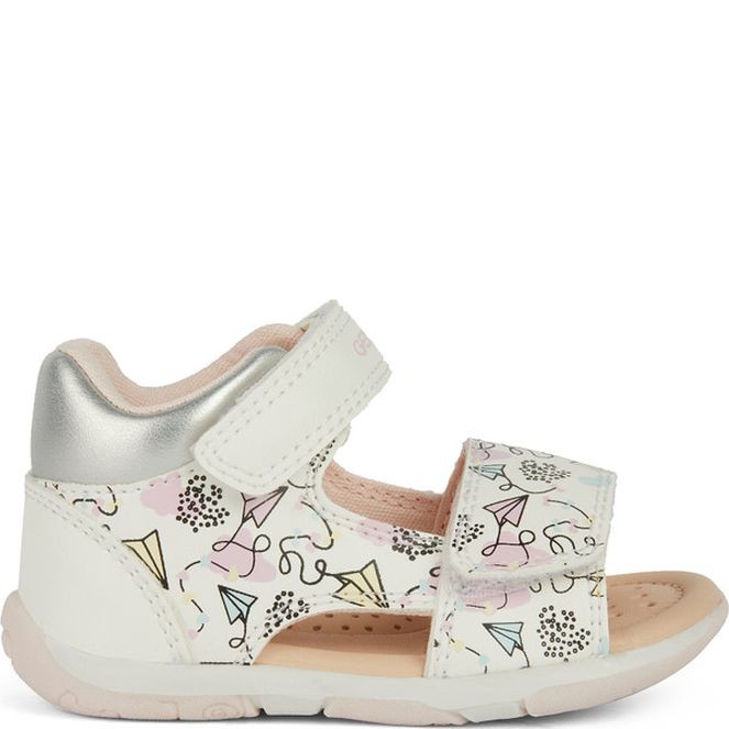 GEOX Basutės mergaitėms, Balta, Sandal tapuz 1
