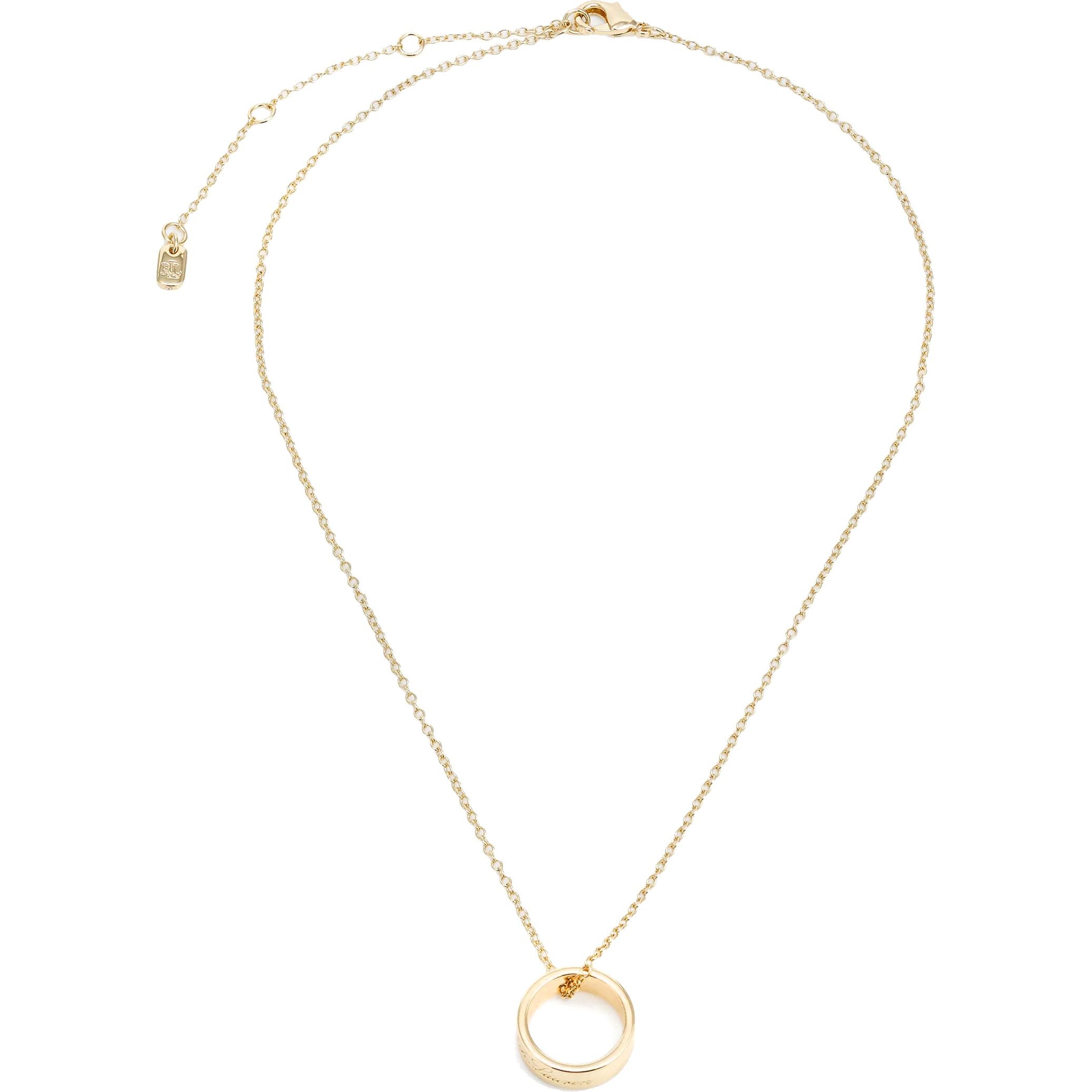 RALPH LAUREN Kaklo papuošalai moterims, Auksinė, Nk 16" script logo pendant 1