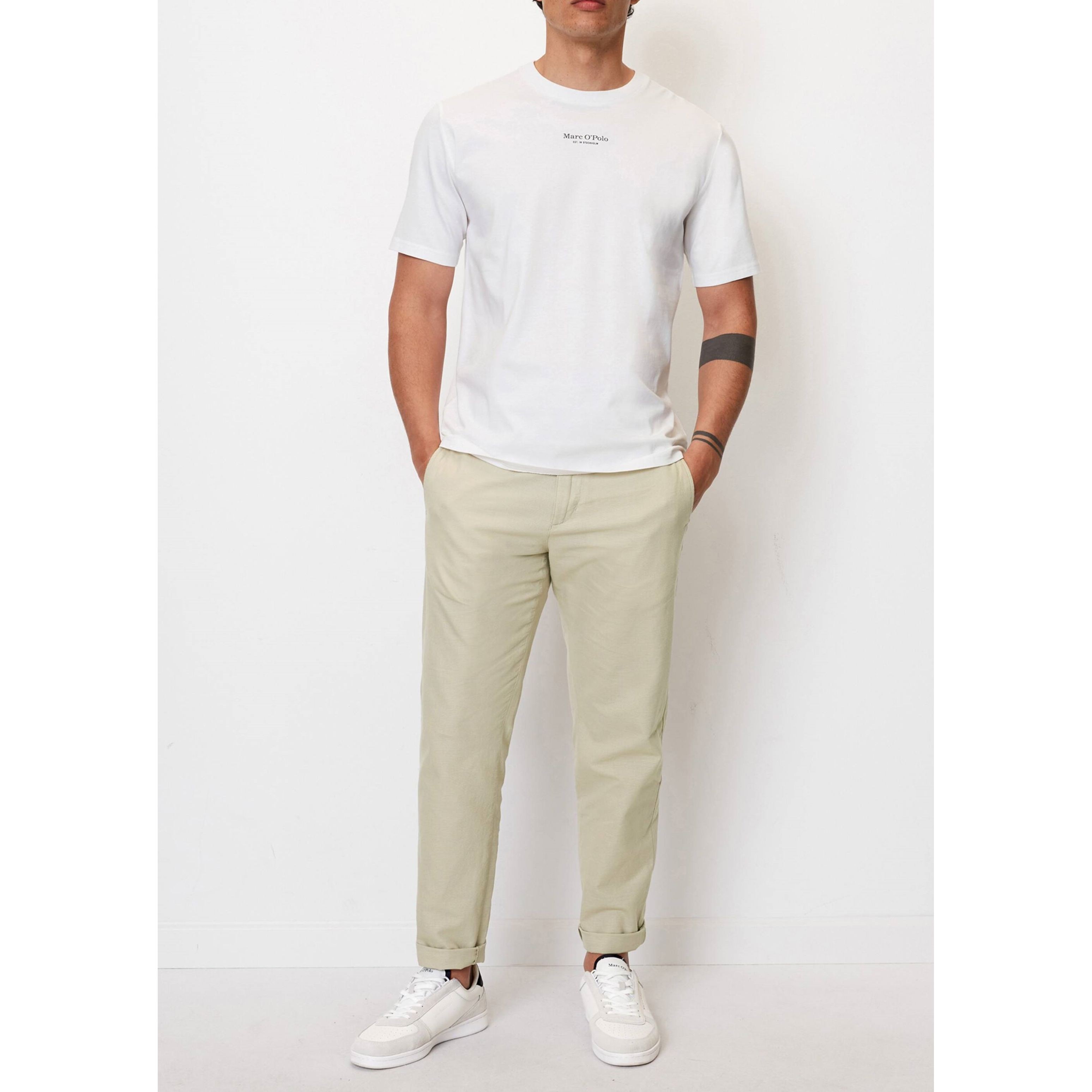 MARC O'POLO Marškinėliai vyrams, Balta 2
