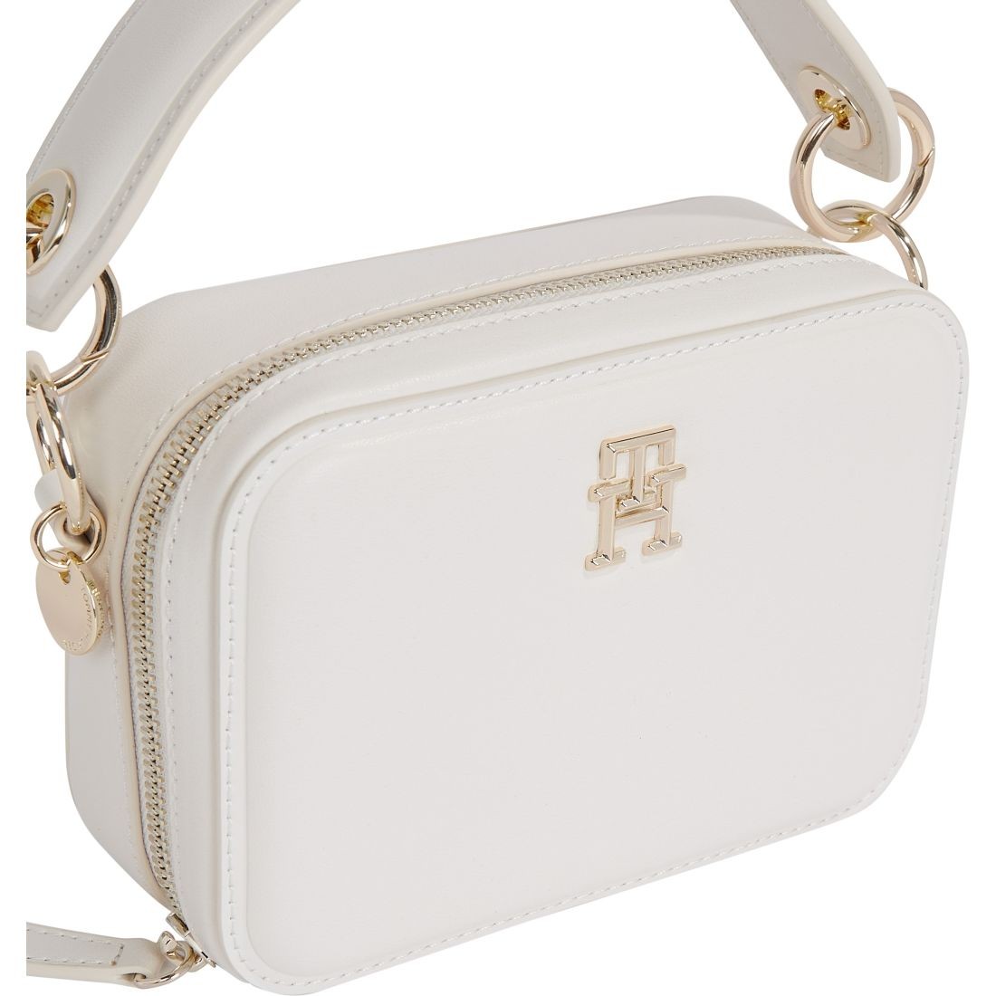 TOMMY HILFIGER Rankinė per petį moterims, Smėlio, Chic trunk crossbody 4
