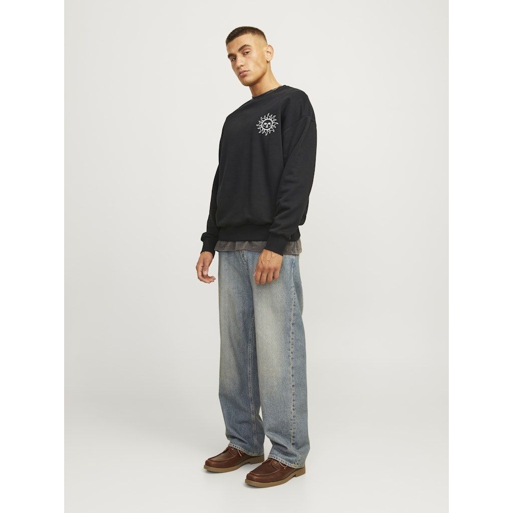 JACK & JONES Megztinis vyrams, Juoda, Mystic sweat crew neck 6