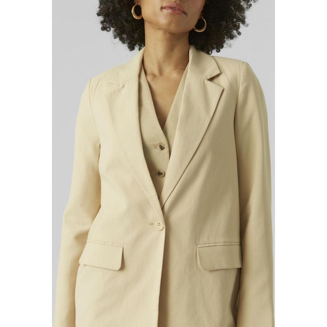 VERO MODA Švarkas moterims, Ruda, Vmcarmen blazers 5