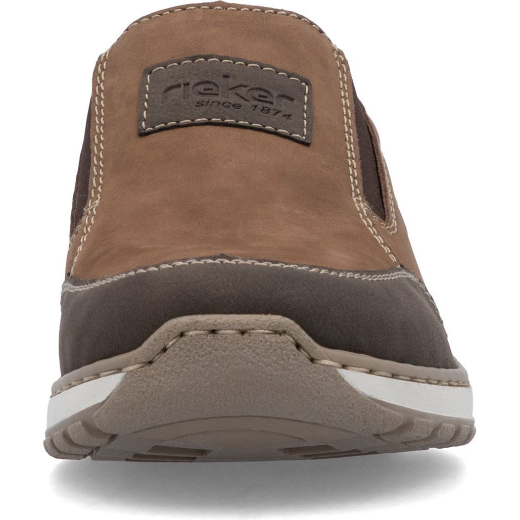 RIEKER Laisvalaikio bateliai vyrams, Ruda, Slipper 6