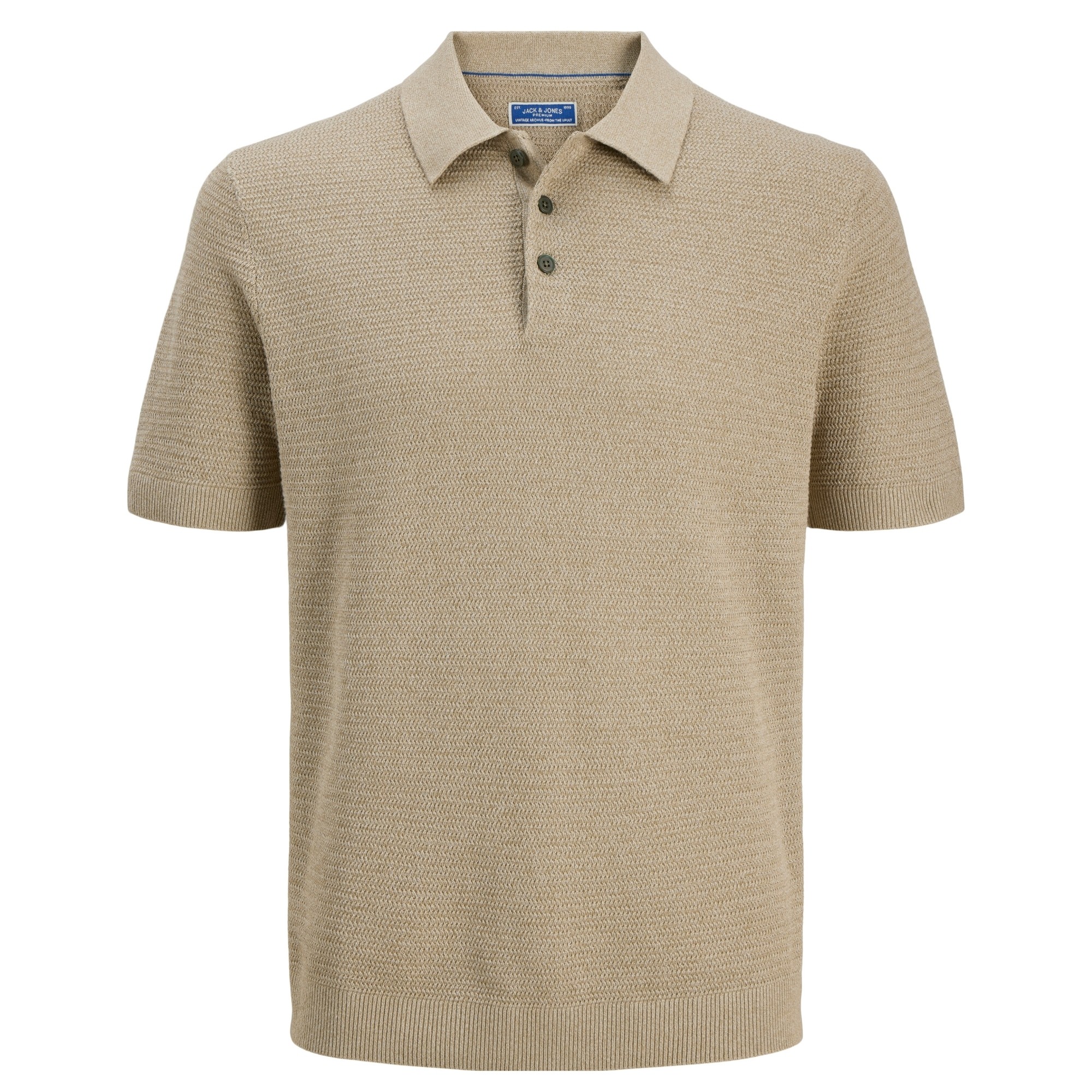 JACK & JONES Megzta palaidinė vyrams, Smėlio, Riley polo