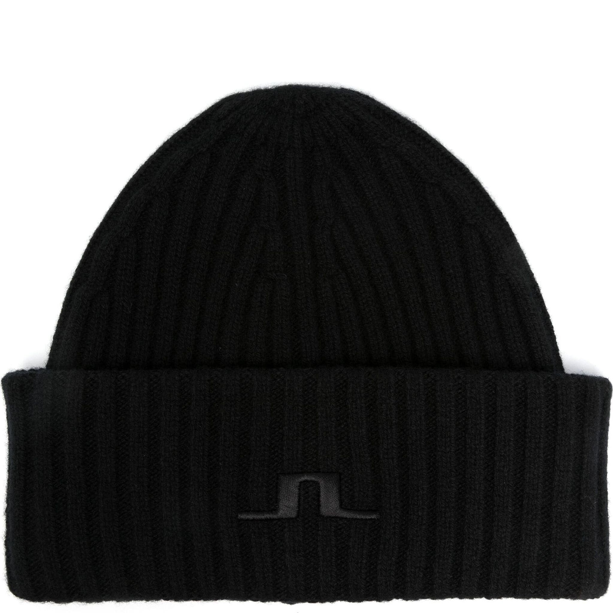 J.LINDEBERG Skrybėlė vyrams, Juoda, Jive wool beanie 1