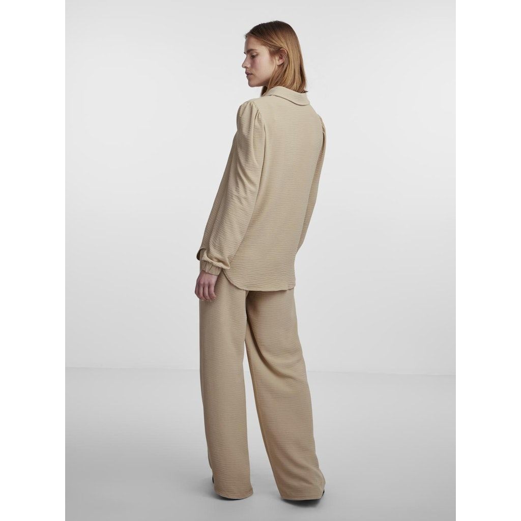 PIECES Marškiniai moterims, Balta, PCFLORE LS SHIRT 5