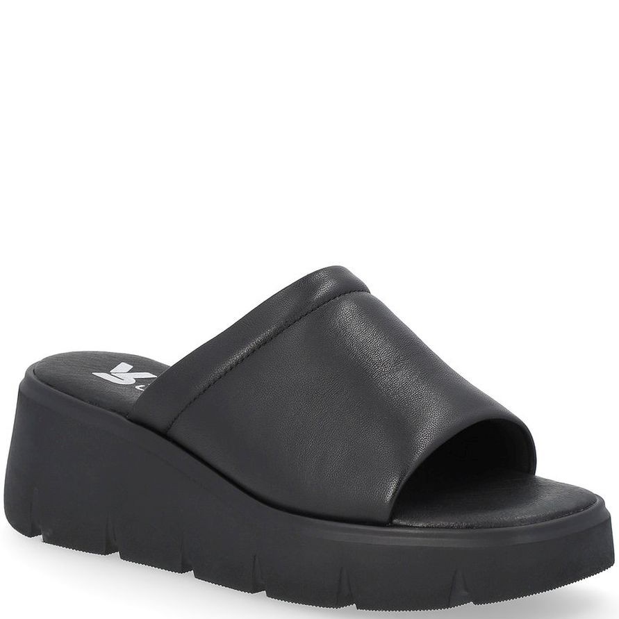 RIEKER Klumpės moterims, Juoda, MULES 1