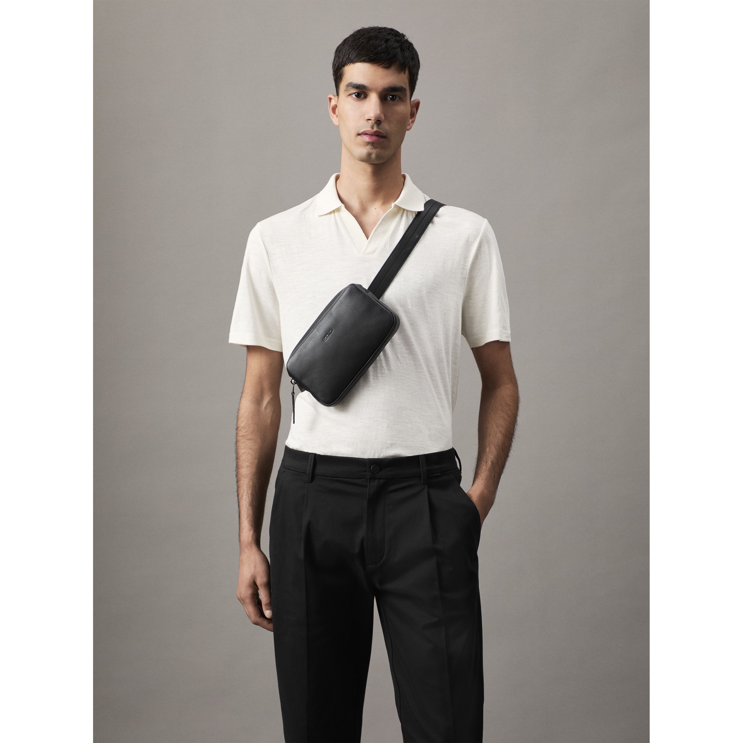 CALVIN KLEIN Rankinė per juosmenį vyrams, Juoda, Modern business waistbag 4