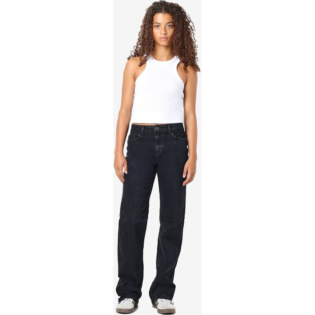 NOISY MAY Platūs džinsai moterims, Juoda, Yolanda wide jeans black 4