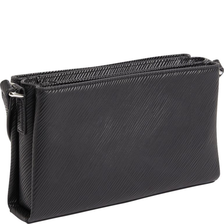 CALVIN KLEIN Rankinė per petį moterims, Juoda, ELEVATED CROSSBODY SAFFIANO 2