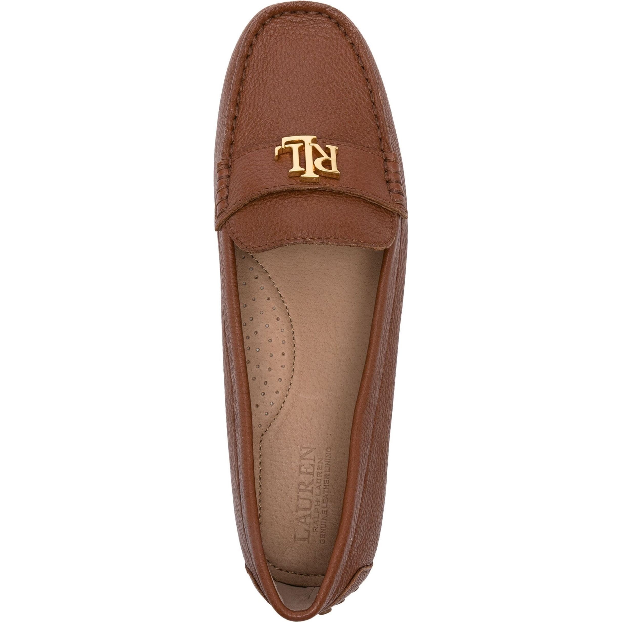 LAUREN RALPH LAUREN Mokasinai moterims, Ruda, Barnsbury flats driver 4