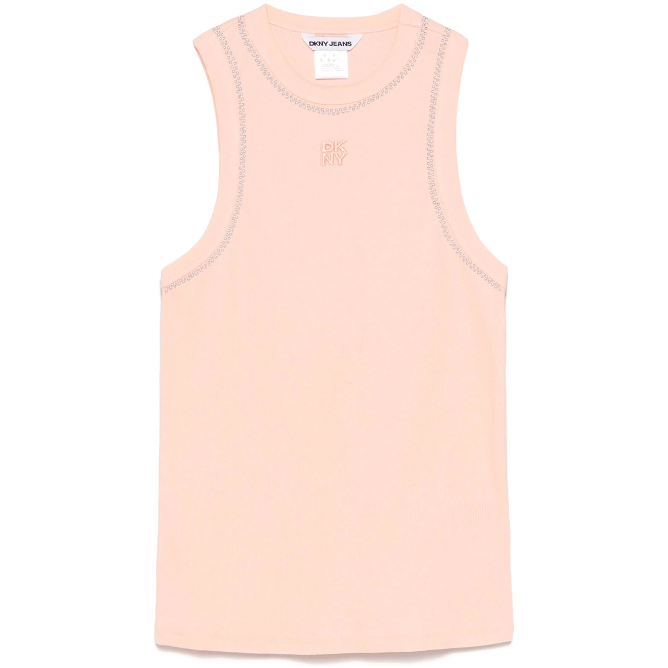 DKNY Megztinis moterims, Rožinė, Rhinestone at neck 1