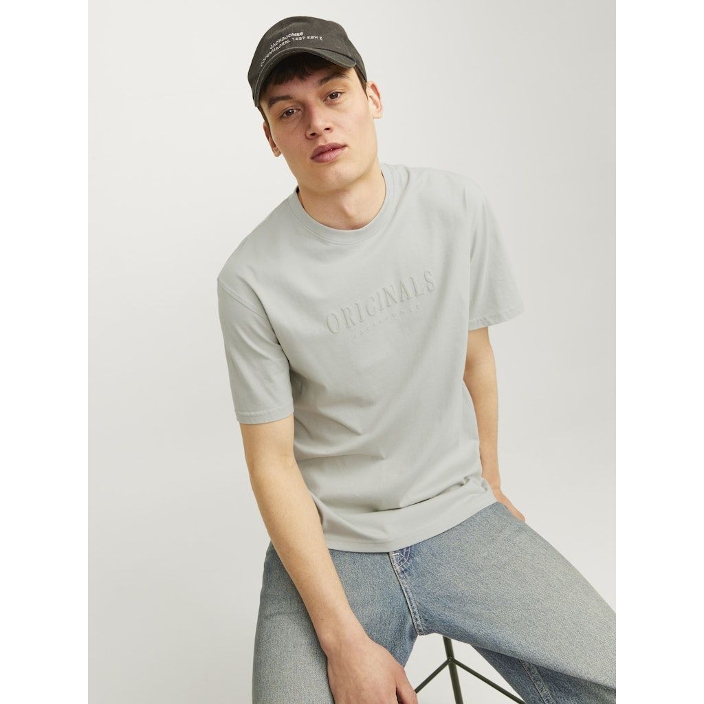 JACK & JONES Marškinėliai vyrams, Pilka, Frederiks berg tee 7