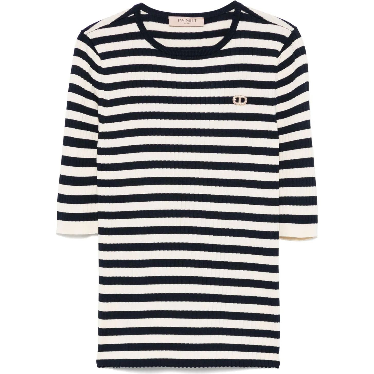 TWINSET Palaidinės moterims, Marga, Striped short-sleeve t-shirt