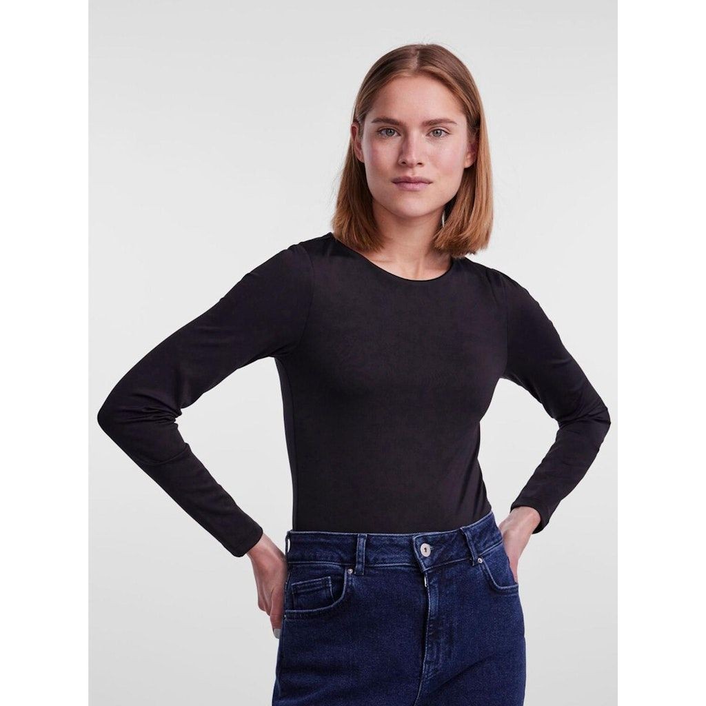 PIECES Bodis moterims, Juoda, PCNEJA LS BODYSTOCKI 4