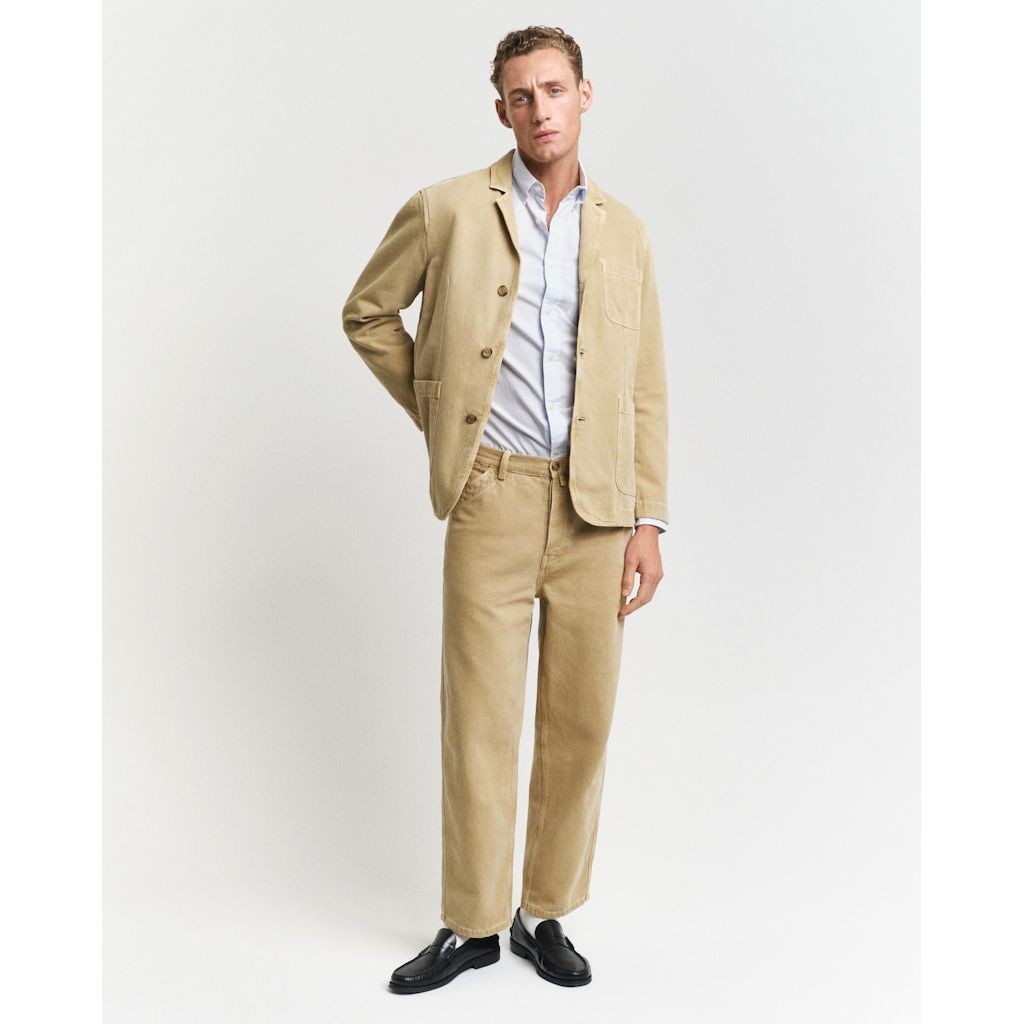 GANT Marškiniai ilgomis rankovėmis vyrams, Mėlyna, Reg classic poplin shirt 5