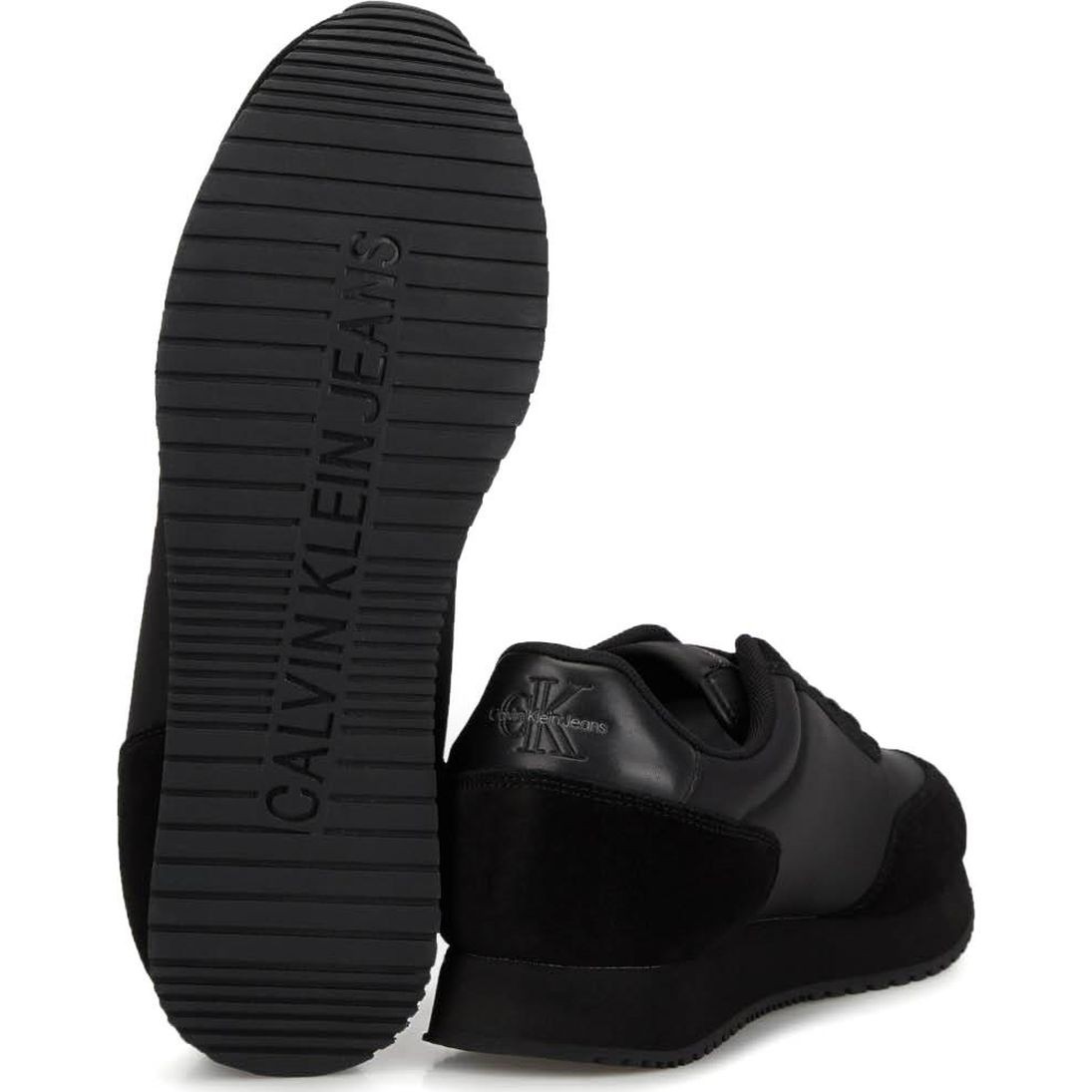 CALVIN KLEIN JEANS Laisvalaikio bateliai vyrams, Juoda, Retro low laceup leisure 4