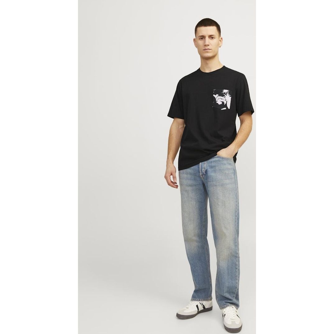 JACK & JONES Marškinėliai vyrams, Juoda, Joraruba t-shirts 3