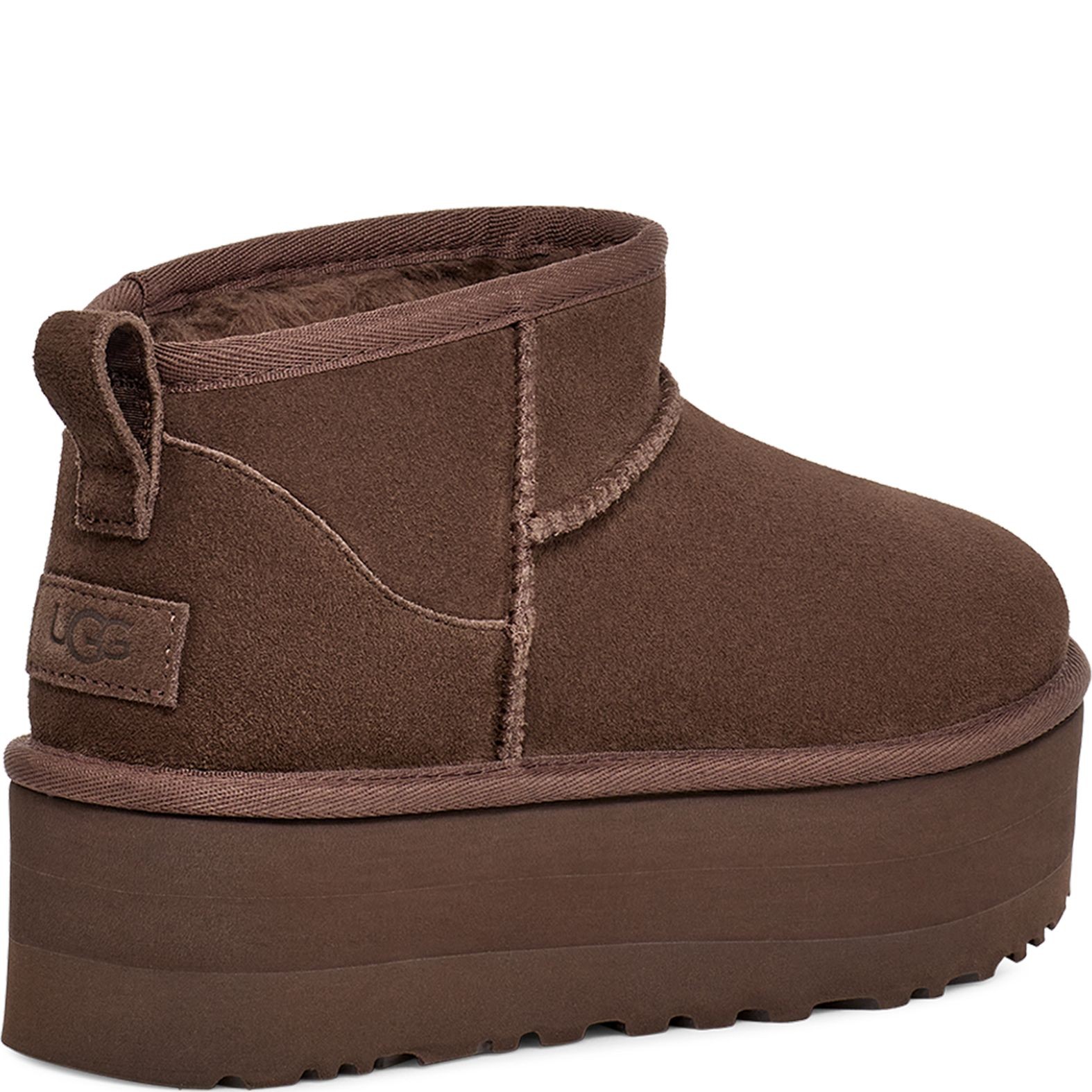 UGG Pašiltinti aulinukai moterims, Ruda, Classic Ultra Mini booties 4