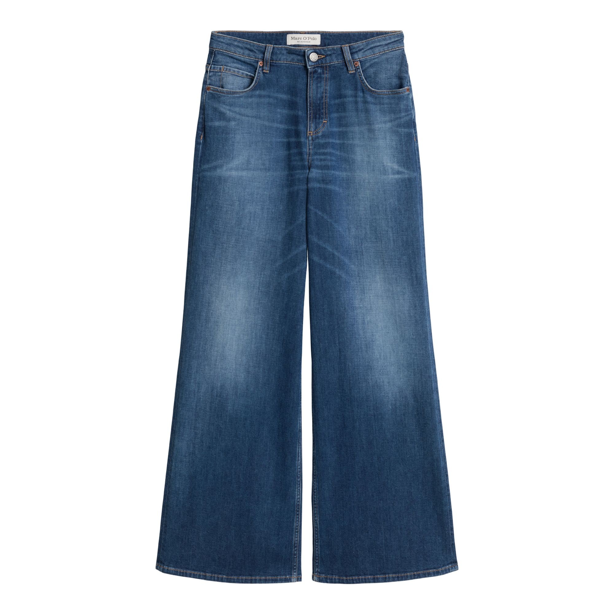 MARC O'POLO Platūs džinsai moterims, Mėlyna, 5000013167 Wide leg