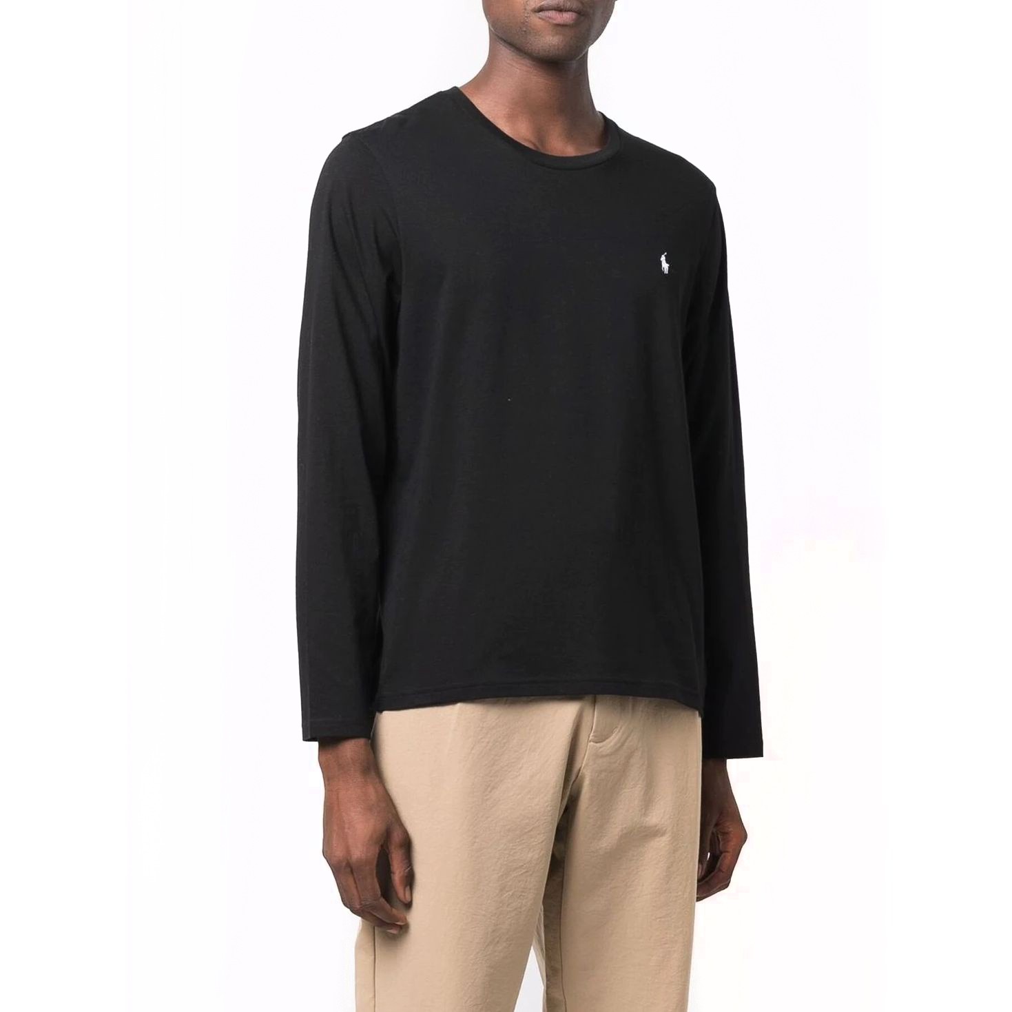 POLO RALPH LAUREN UW Marškinėliai ilgom. rankovėmis vyrams, Juoda, Crew neck sleep top 2