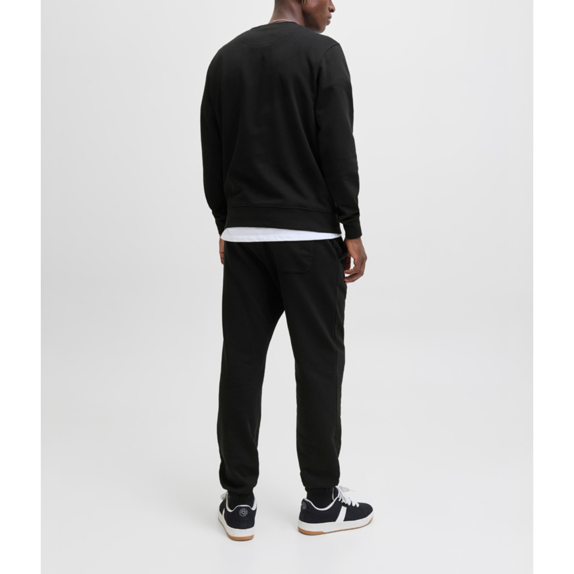 JACK & JONES Megztinis vyrams, Juoda, Soho sweat crew neck 3