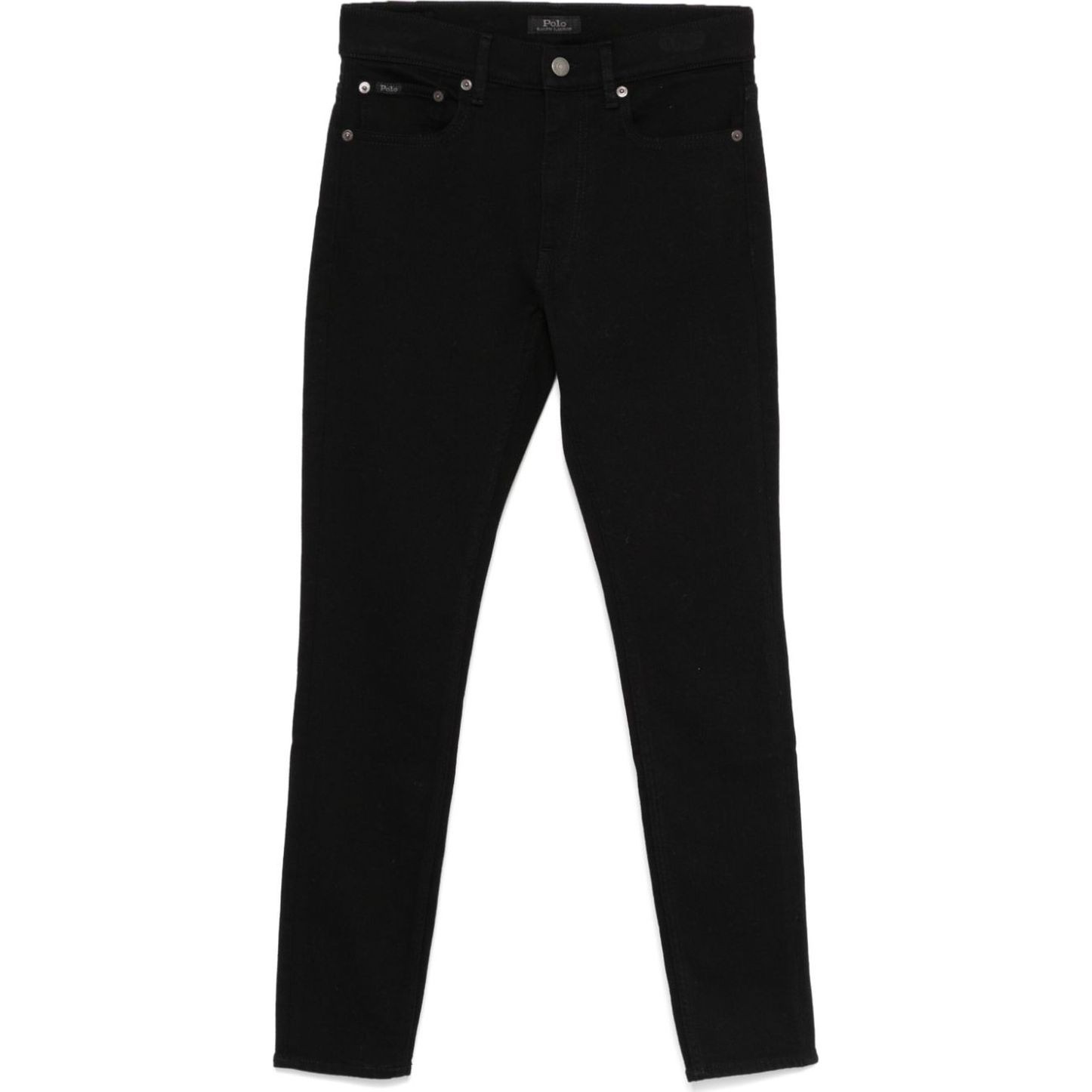 POLO RALPH LAUREN Aptempti džinsai moterims, Juoda, Full length skinny 2