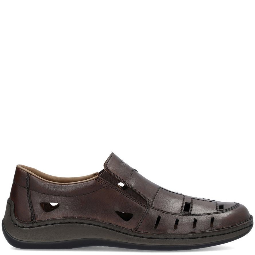 RIEKER Basutės vyrams, Ruda, SANDALS 3