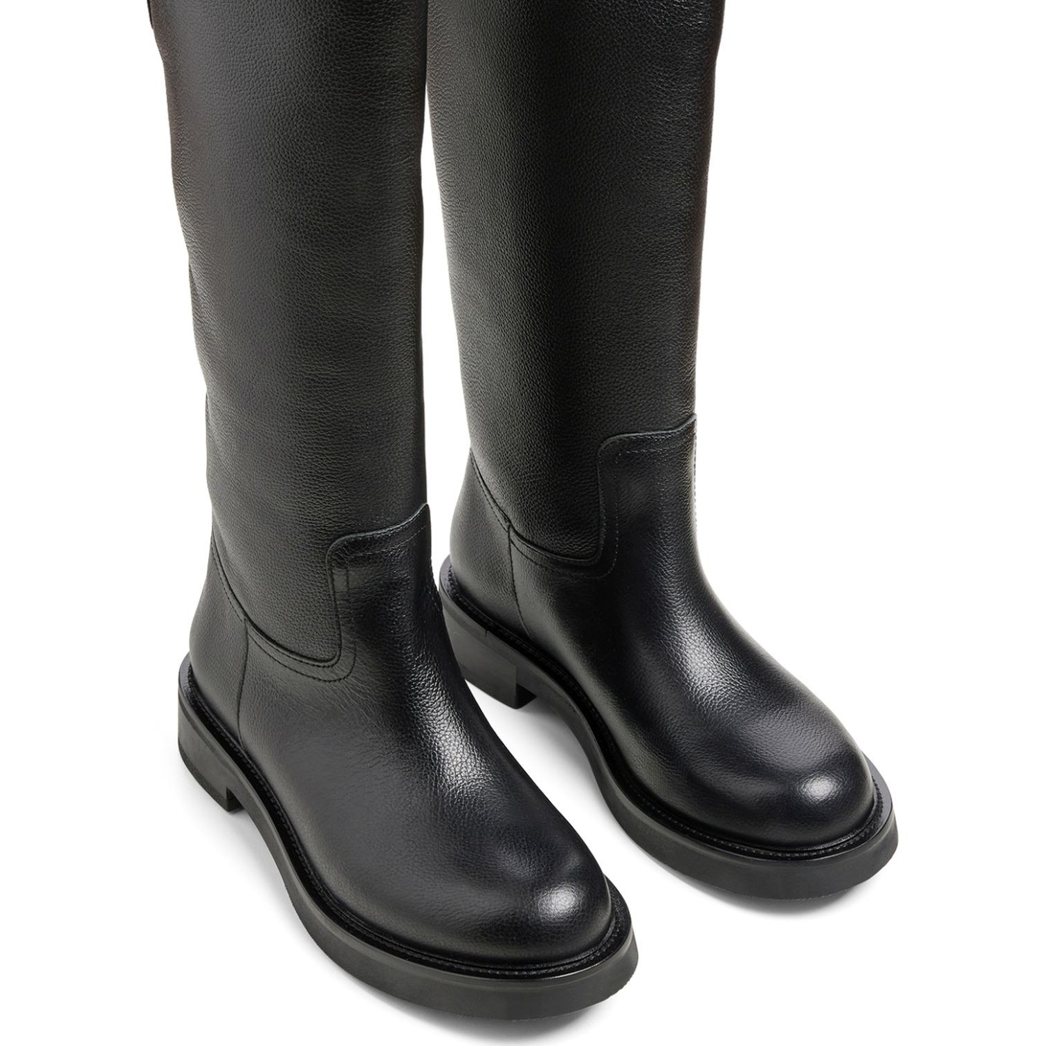 TAMARIS Auliniai moterims, Juoda, Long boot flat 2