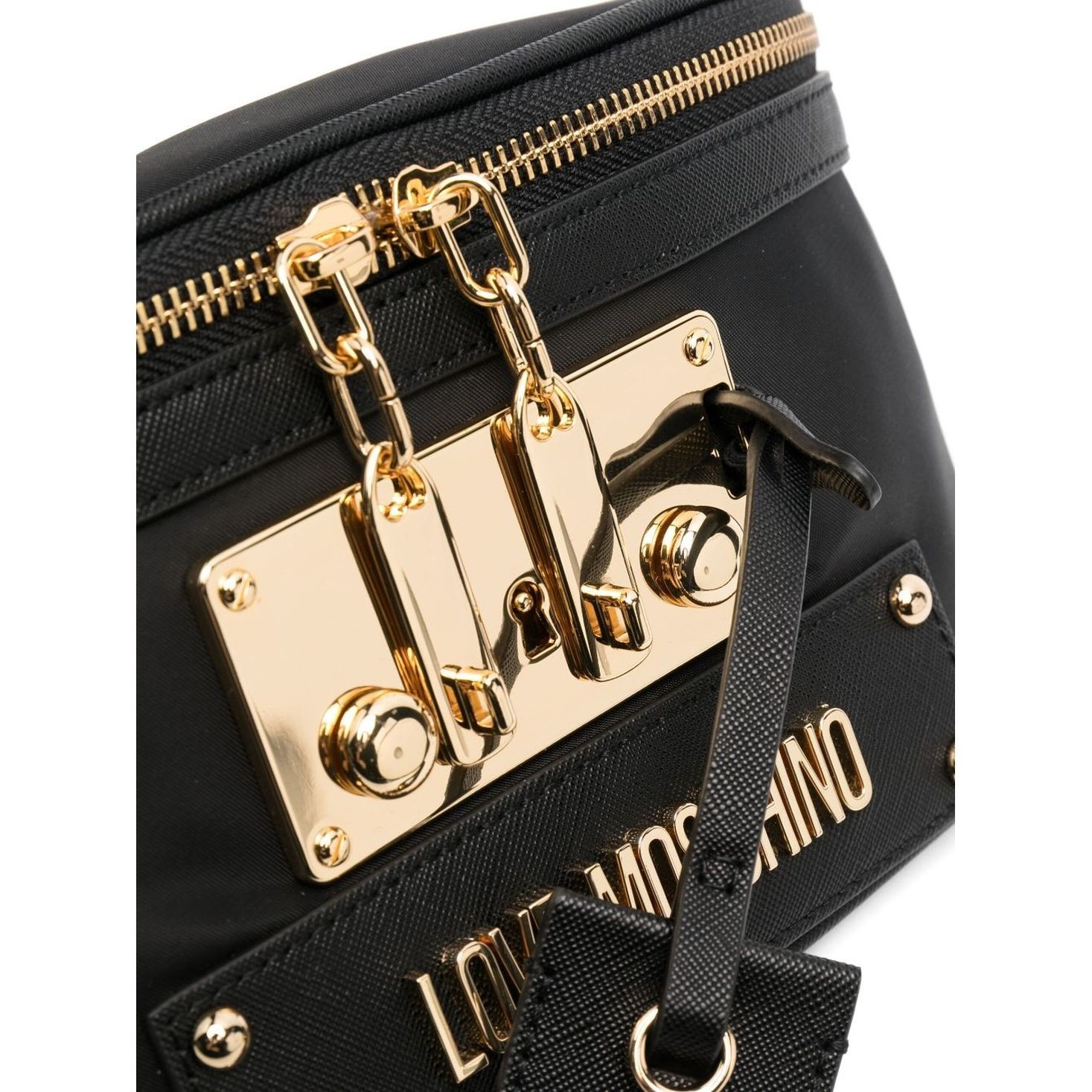 LOVE MOSCHINO Rankinė per juosmenį moterims, Juoda, Belt bag 3
