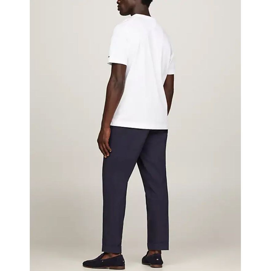 TOMMY HILFIGER Marškinėliai trump. rankovėmis vyrams, Balta, Dc mercerized tee 3