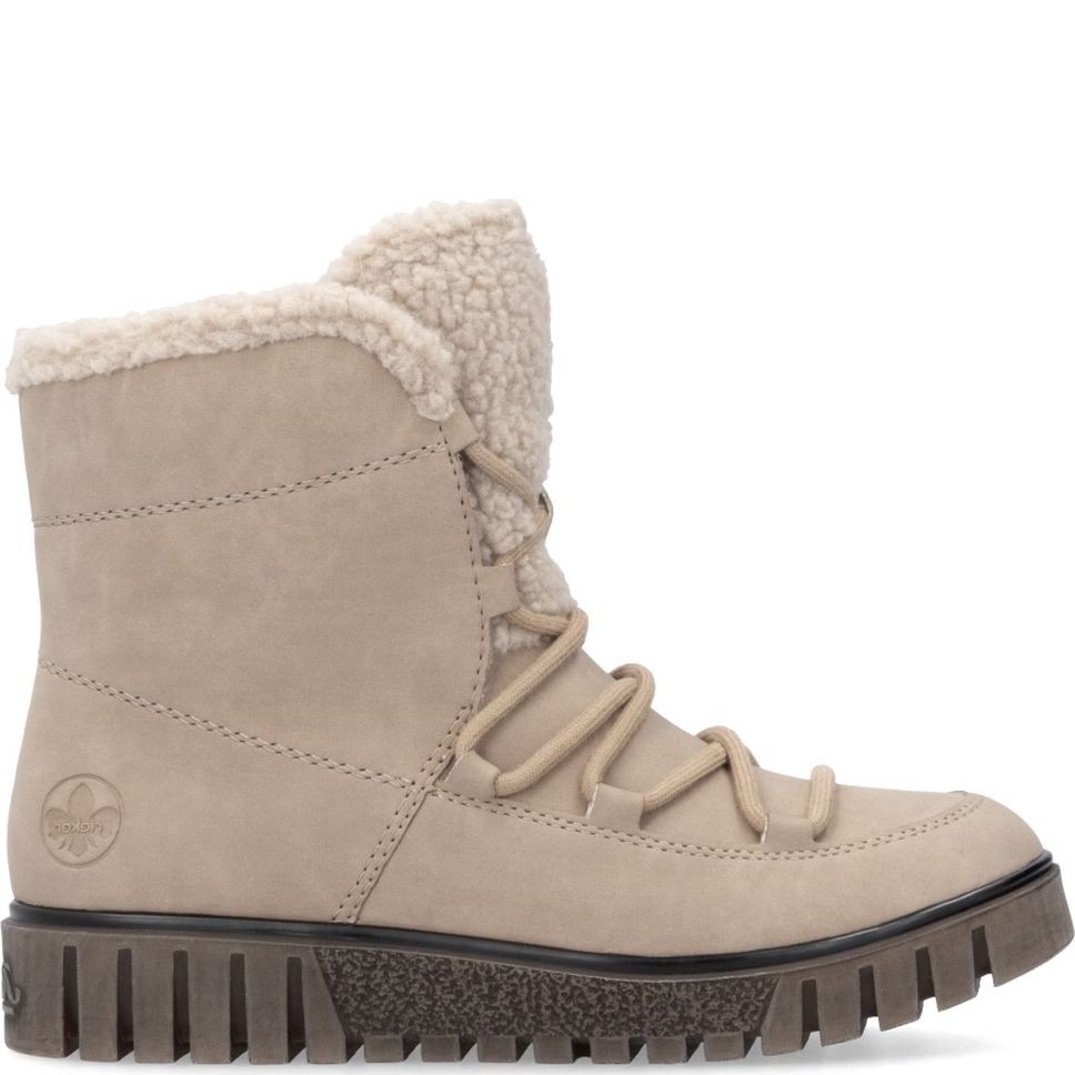 RIEKER Aulinukai moterims, Smėlio, Ladies mid height boots 2
