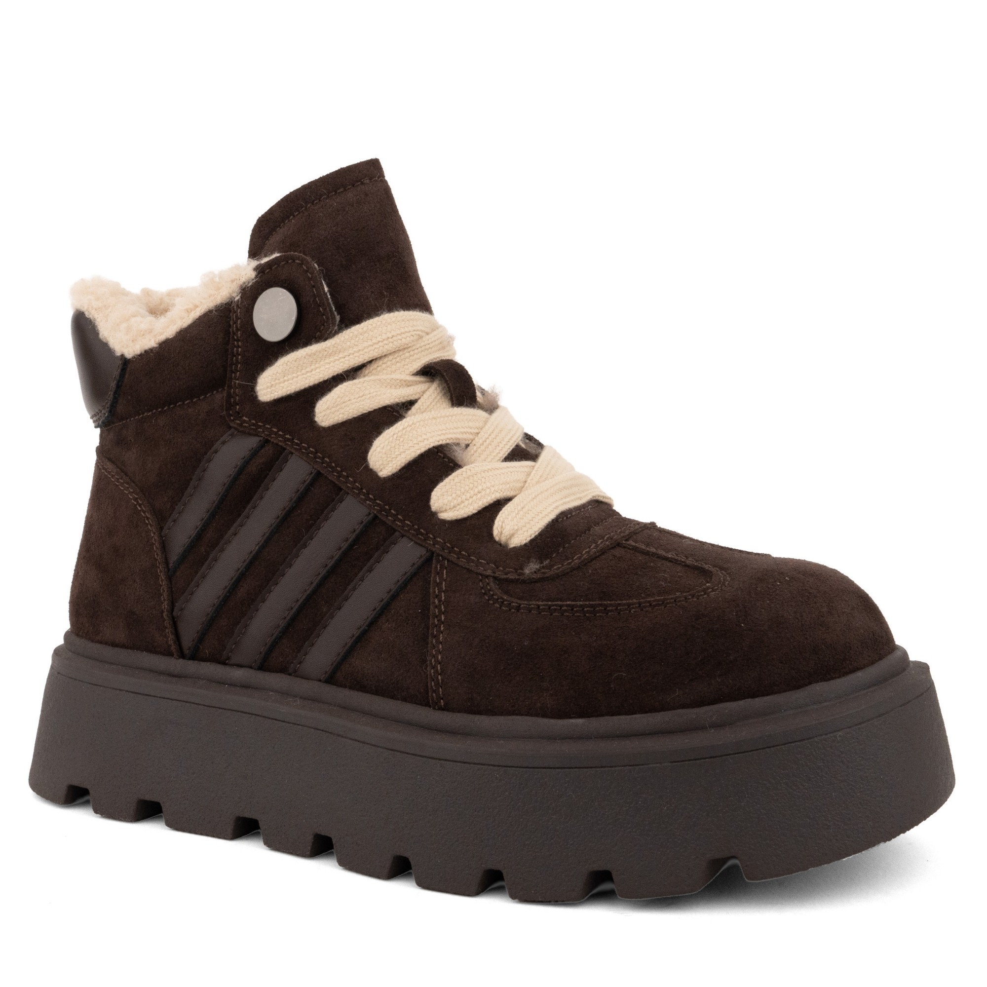 LA CONTE Pašiltinti aulinukai moterims, Ruda, Wm booties, LA CONTE. 1