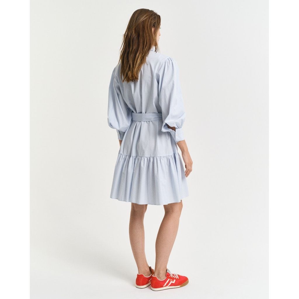 GANT Midi suknelė moterims, Mėlyna, Reg classic poplin dress 3