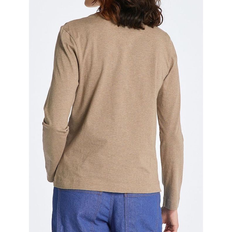 GANT Marškinėliai moterims, Ruda, REG SHIELD LS T-SHIRT 3