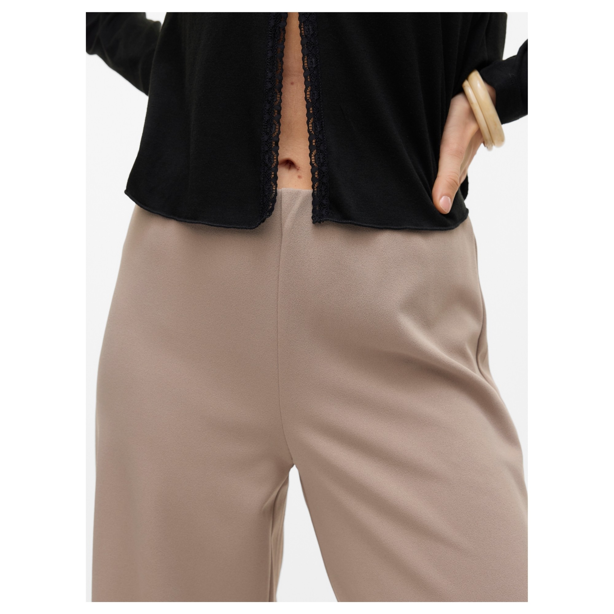 VERO MODA Formalios kelnės moterims, Smėlio, Berlin wide 3
