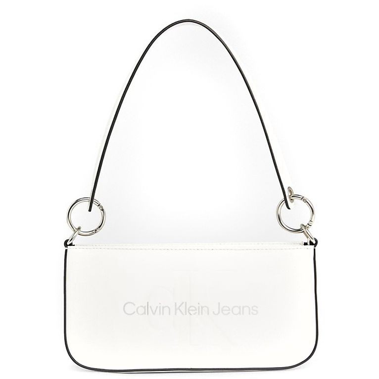 CALVIN KLEIN JEANS Rankinė per petį moterims, Balta, Sculpted shoulder pouch 1