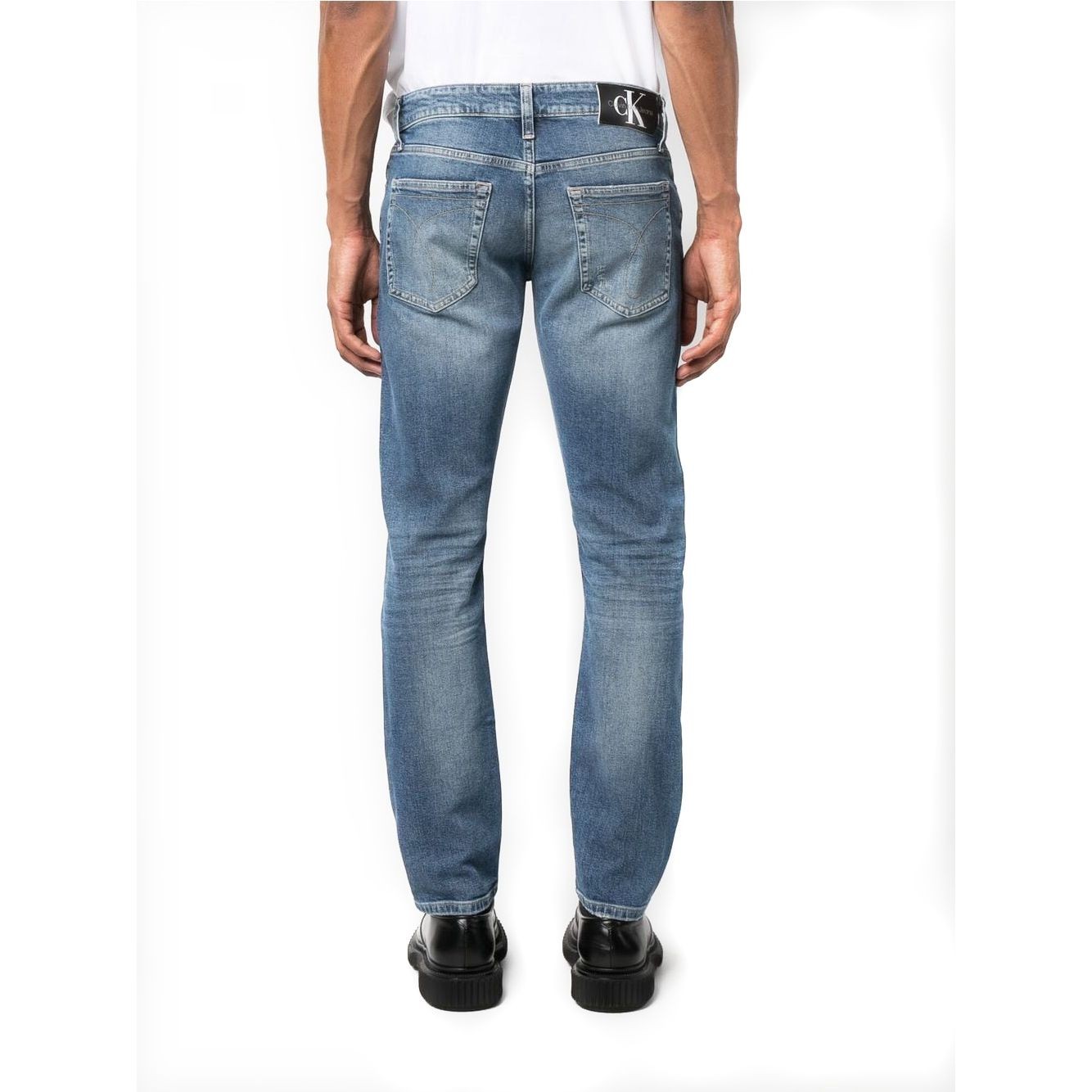 CALVIN KLEIN JEANS Aptempti džinsai vyrams, Mėlyna, Denim pants 2