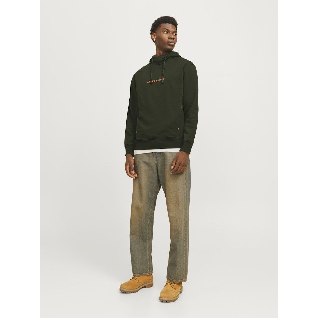 JACK & JONES Džemperis vyrams, Chaki, Tree sweat hood 3