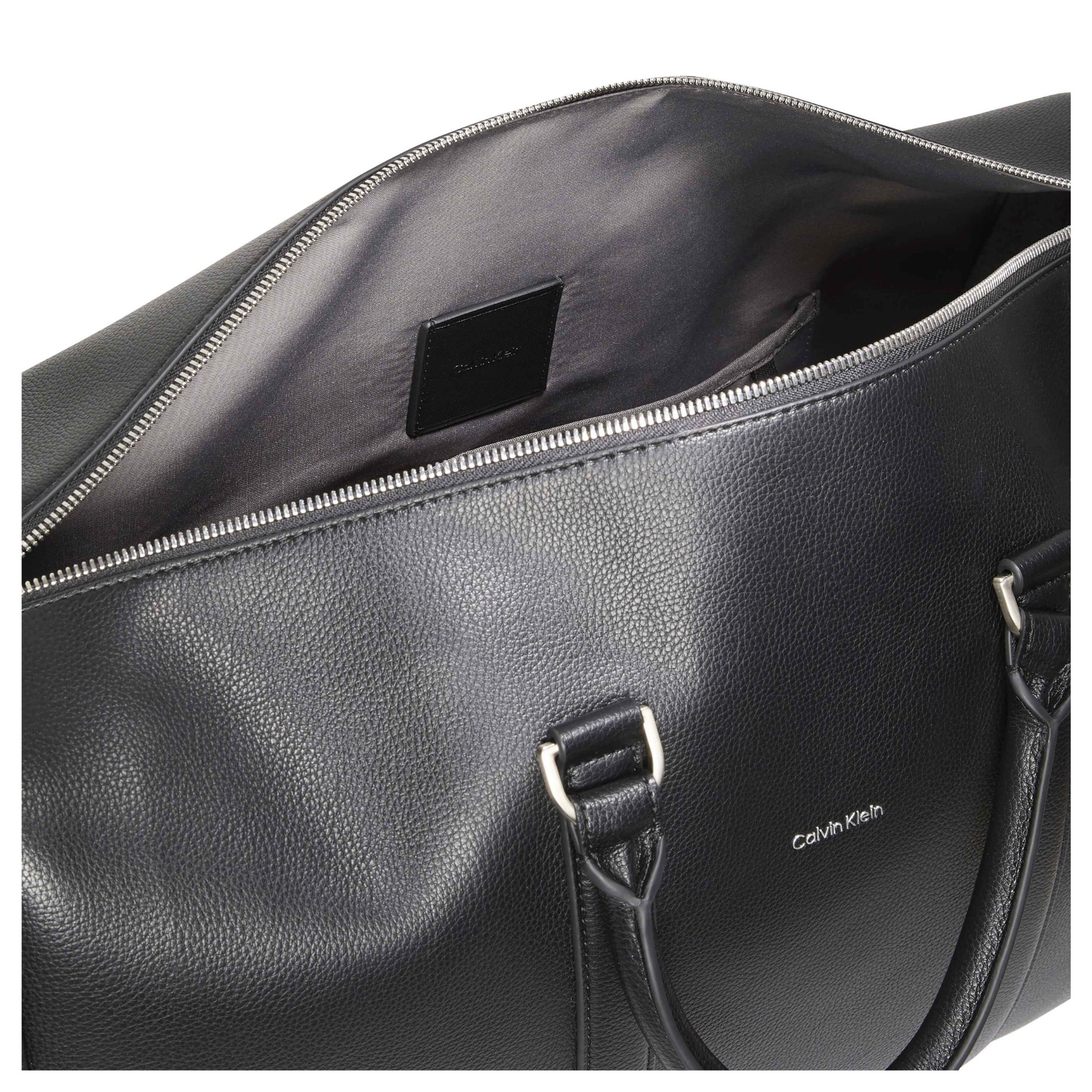 CALVIN KLEIN Rankinė, krepšys vyrams, Juoda, raised duffle 4