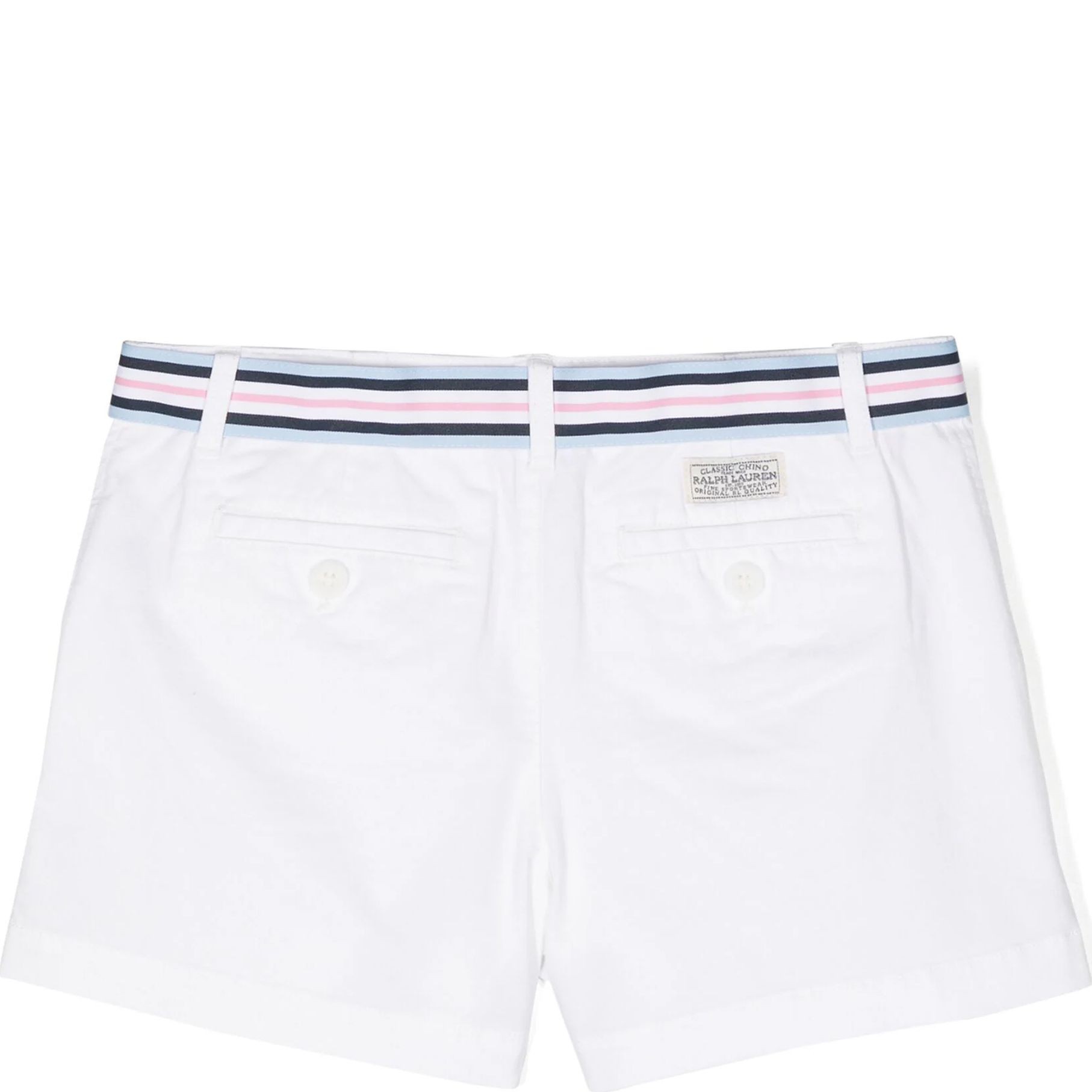 RALPH LAUREN KIDS Šortai mergaitėms, Balta, Belted stretch short (2-6x) 2