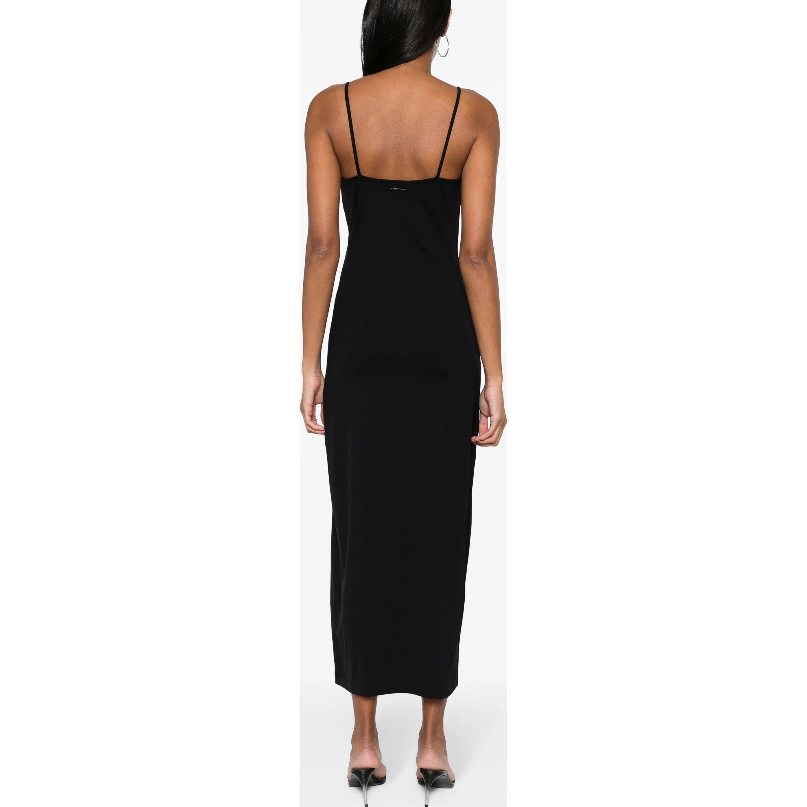 CALVIN KLEIN Maxi suknelė moterims, Juoda, Slip dress 3