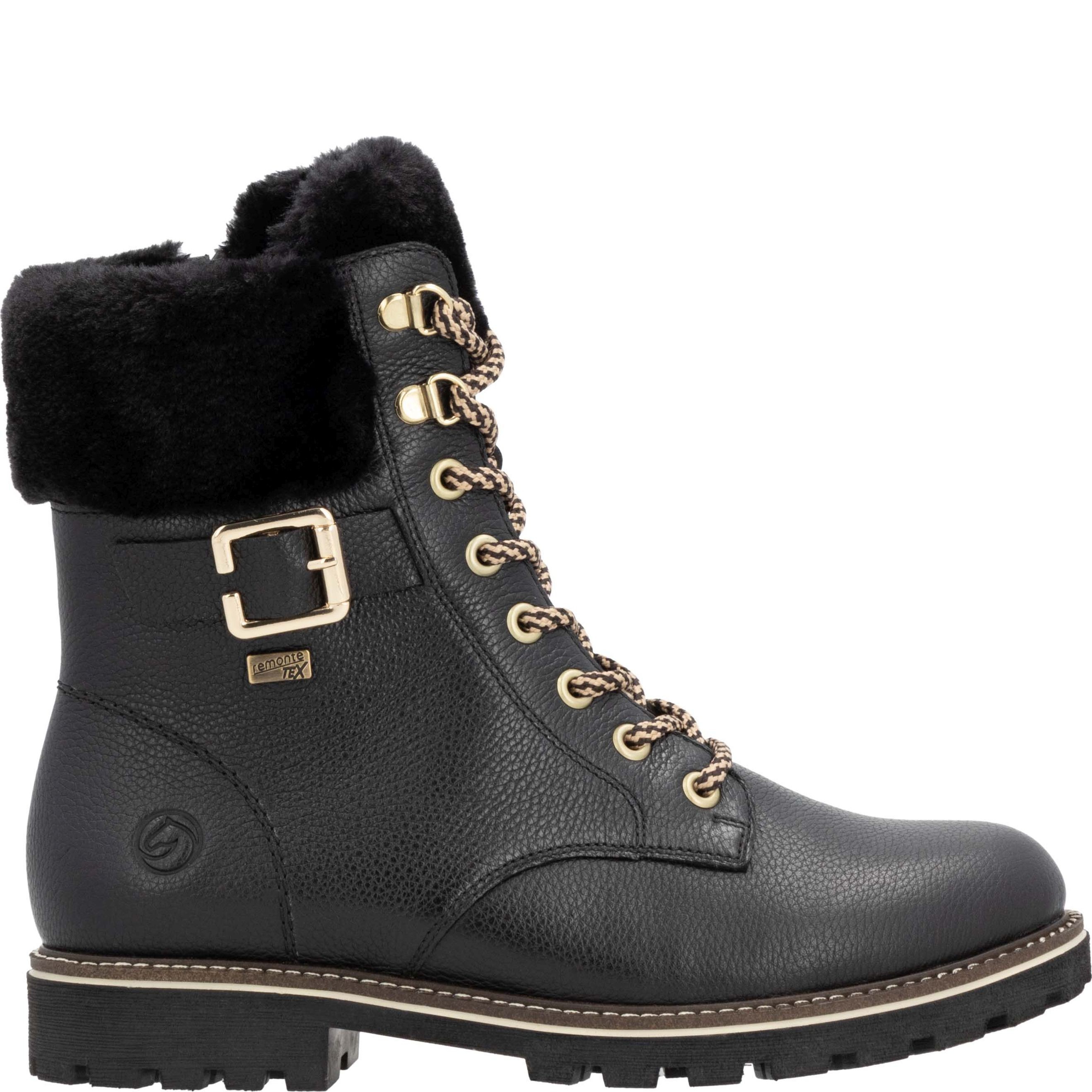 REMONTE Aulinukai moterims, Juoda, Ladies mid height boots 3